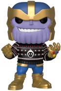 Фигурка Funko POP! Bobble: Танос (Thanos) Марвел: Рождественский праздник (Marvel: Holiday) (43336) 9,5 см