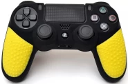 Защитный силиконовый чехол Controller Silicon Case (Non-Slip) для геймпада Sony Dualshock 4 Wireless Controller Черный/Желтый (PS4)