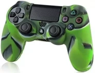 Защитный силиконовый чехол Controller Silicon Case для геймпада Sony Dualshock 4 Wireless Controller (Камуфляж Черный/Зеленый) (PS4)