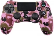 Защитный силиконовый чехол Controller Silicon Case для геймпада Sony Dualshock 4 Wireless Controller Camouflage Pink (Камуфляж Розовый) (PS4)
