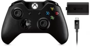 Геймпад беспроводной Microsoft Xbox One S/X Wireless Controller Black (Черный) + Play and Charge Kit (Black) Черный Оригинал (Xbox One)