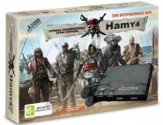 Игровая приставка 8 bit + 16 bit "Hamy 4" (350 в 1) Assassin Creed + 350 встроенных игр + 2 геймпада + USB кабель (Черная)