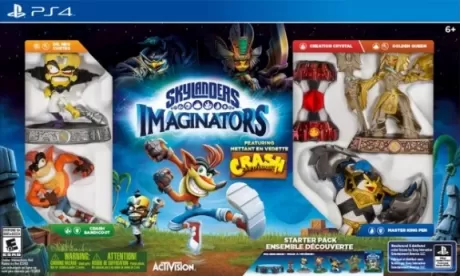 Skylanders Imaginators: Стартовый набор Crash Edition: игра, игровой портал, фигурки: King Pen, Golden Queen, Dr.Neo Cortex, Crash Bandicoot (PS4)