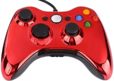 Геймпад проводной Xbox 360 Wired Controller (Chrome Red) Хромированный красный (Xbox 360)