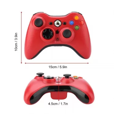 Геймпад беспроводной Wireless Controller для Xbox 360 (Red) Красный (Xbox 360)