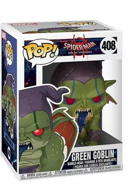 Фигурка Funko POP! Bobble: Зелёный гоблин (Green Goblin) Человек-паук: Через вселенные (Animated Spider-Man) (33979) 9,5 см