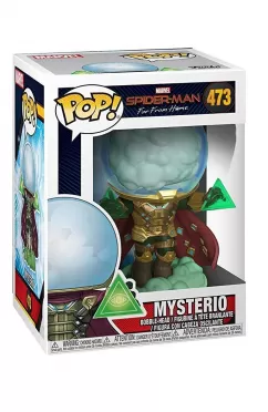 Фигурка Funko POP! Bobble: Мистерио (Mysterio) Человек-паук: Вдали от дома (Spider-Man: Far From Home) (39206) 9,5 см