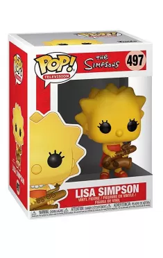 Фигурка Funko POP! Vinyl: Лиса играет на саксофоне (Lisa-Saxphne) Симпсоны 2 Сезон (Simpsons S2) (33877) 9,5 см