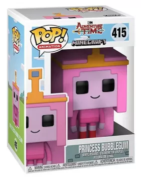 Фигурка Funko POP! Vinyl: Принцесса Жвачка (Princess Bubblegum) Время приключений/Майнкрафт 1 Сезон (Adventure Time/Minecraft S1) (32253) 9,5 см