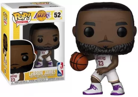 Фигурка Funko POP! Vinyl: Леброн Джеймс в белой форме (Lebron James (White Uniform)) НБА: Лейкерс (NBA: Lakers) (37271) 9,5 см