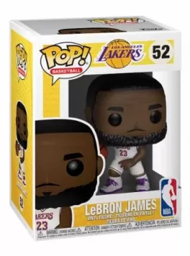 Фигурка Funko POP! Vinyl: Леброн Джеймс в белой форме (Lebron James (White Uniform)) НБА: Лейкерс (NBA: Lakers) (37271) 9,5 см