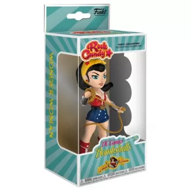 Фигурка Funko Rock Candy: Чудо-женщина из комиксов DC Красотки (Bombshells Wonder Woman) (23775) 13 см