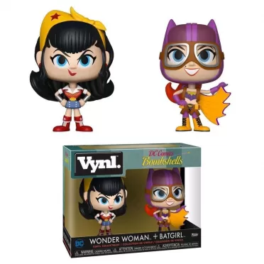 Набор фигурок Funko VYNL: Чудо-женщина и Бэтгёрл (Wonder Woman & Batgirl) ДС Красотки (DC Bombshells) (32111) 9,5 см