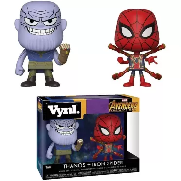Набор фигурок Funko VYNL: Танос и Железный Человек-паук (Thanos & Iron Spider) Мстители: Война бесконечности (Avengers Infinity War) (30932) 9,5 см