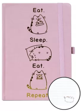 Ежедневник Pyramid: Ешь, спи, ешь, повторяй (Eat. Sleep. Eat. Repeat.) Кот Пушин (Pusheen) (Premium Notebooks SR72508) A5