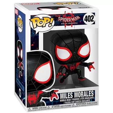 Фигурка Funko POP! Bobble: Майлз Моралес (Miles Morales (Exc)) Анимированный Человек-Паук (Animated Spider-Man) (42323) 9,5 см