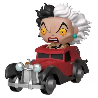 Фигурка Funko POP! Rides: Стервелла Де Виль (Cruella in car (Exc)) 101 Далматинец (101 Dalmatians) (39602) (9,5 см)