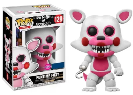 Фигурка Funko POP! Vinyl: Фокси лис Веселая фантайм флокированная (Funtime Foxy (FL)) Симулятор Пиццерии «У Фредди Фазбера» (FNAF: Pizza Sim) (14785)