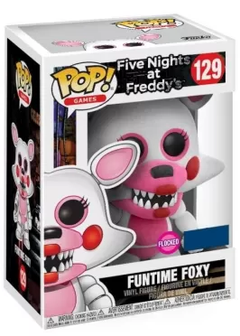 Фигурка Funko POP! Vinyl: Фокси лис Веселая фантайм флокированная (Funtime Foxy (FL)) Симулятор Пиццерии «У Фредди Фазбера» (FNAF: Pizza Sim) (14785)