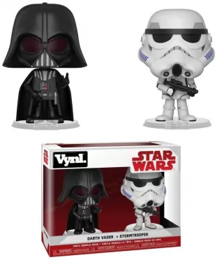 Набор из двух фигурок Funko VYNL: Звёздные Войны (Star Wars): Дарт Вейдер и Штурмовик (Darth Vader & Stormtrooper) (31616) 9,5 см