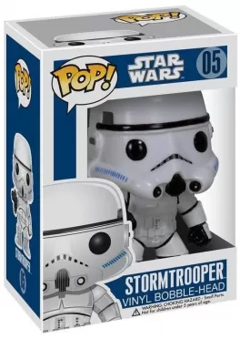 Фигурка Funko POP! Bobble: Звёздные Войны (Star Wars): Имперский штурмовик (Stormtrooper) (2321) 9,5 см