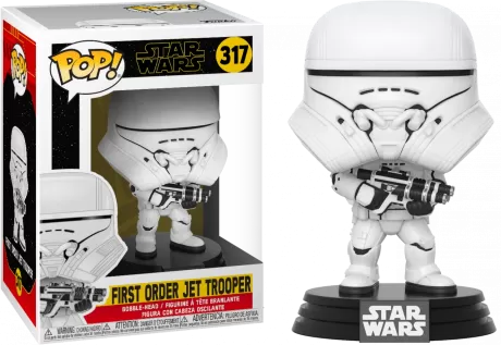 Фигурка Funko POP! Bobble: Звездные войны Эпизод 9 (Star Wars Ep 9): Джет Штурмовик Первого Порядка (First Order Jet Trooper) (39899) 9,5 см