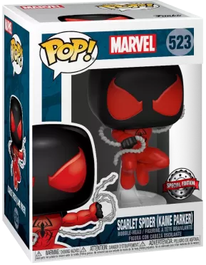 Фигурка Funko POP! Bobble: Алый Паук (Каин Паркер) (Scarlet Spider (Kaine Parker)) Марвел: 80-летие (Marvel 80th) (Exc) (42977) 9,5 см