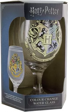 Бокал стеклянный меняющий цвет Paladone: Гарри Поттер (Harry Potter) Хогвартс (Hogwarts) (PP4259HPV2) 400 мл