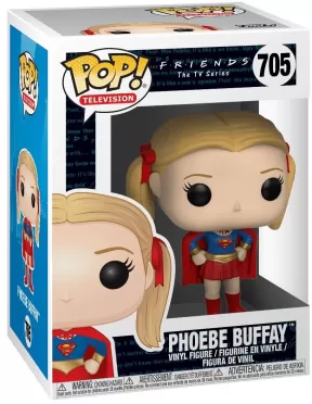 Фигурка Funko POP! Vinyl: Друзья (Friends W2) Фиби в костюме супергерл (Phoebe as Supergirl) (32749) 9,5 см