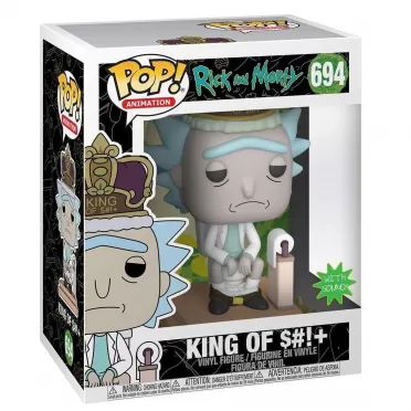 Фигурка Funko POP! Deluxe: Рик и Морти (Rick and Morty) Король $#!+ со звуком (King of $#!+ w/Sound) (45437) 9,5 см