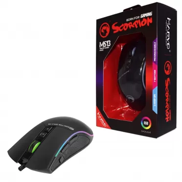Мышь проводная Marvo M513 gaming mouse с подсветкой RGB