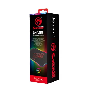 Коврик для мыши с подсветкой RGB Marvo MG08 (M)