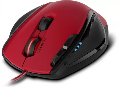 Мышь проводная Speedlink Scelus Gaming Mouse black-red (SL-680004-BKRD)