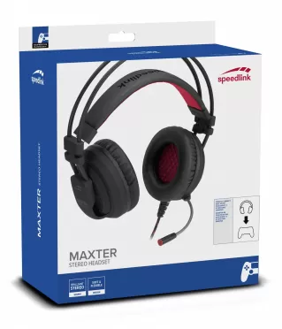 Игровая гарнитура Speedlink Maxter Stereo Headset, PS4 (SL-450300-BK)