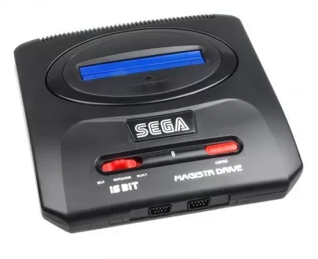 Игровая приставка 16 bit Sega Magistr Drive 2 (252 в 1) + 252 встроенные игры + 2 геймпада (Черная)