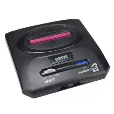 Игровая приставка 16 bit Super Drive 2 Classic HDMI (220 в 1) + 220 встроенных игр + 2 геймпада (Черная)