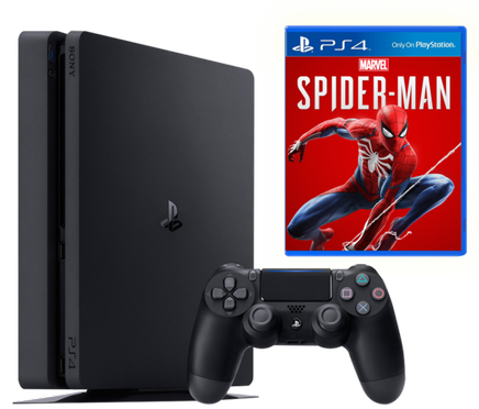 Playstation 4 Slim 1TB с игрой Spider-Man (PS4)