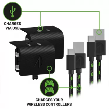 STEALTH SX-C5X Twin Play & Charge Battery Packs (Black)