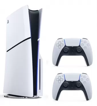 PlayStation 5 (PS5) Slim с дисководом [2 геймпада DualSense] 
