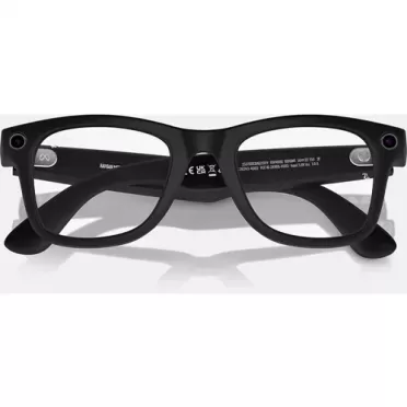 Смарт-очки Ray-Ban Meta Wayfarer RW4006  (Shiny Black /Clear) размер М