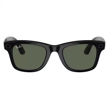 Смарт-очки Ray-Ban Meta Wayfarer RW4008 (Shiny Black / G15 Green) размер L