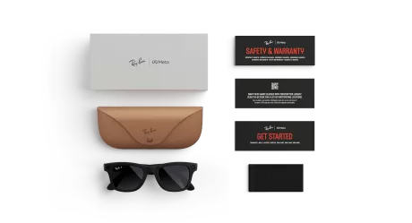 Смарт-очки Ray-Ban Meta Wayfarer RW4008 (Matte Black /Polar Gradient Graphite) размер L