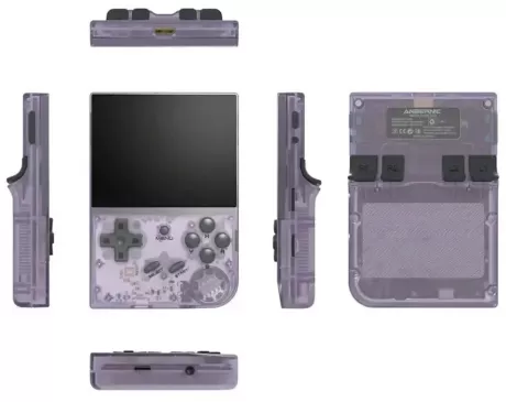 Портативная игровая приставка Anbernic RG35XX 64 Гб (5000 в 1) (Transparent Purple) 8 bit