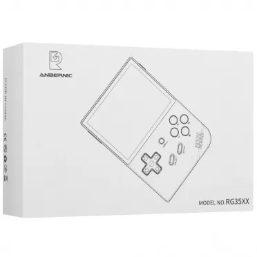 Портативная игровая приставка Anbernic RG35XX 64 Гб (5000 в 1) (Transparent White) 8 bit