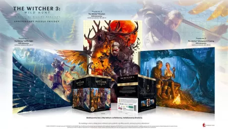 Пазл The Witcher 3 Wild Hunt 10 Years of Killing Monsters Trilogy 3x1000