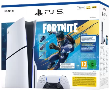 PS5 Slim CFI‑2116 (2025) - Standard Edition - Fortnite Flowering Chaos