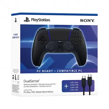 Геймпад Sony DualSense Midnight Black c кабелем для PC