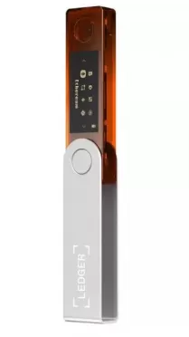 Аппаратный криптокошелек Ledger Nano X (оранжевый)