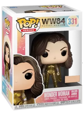 Фигурка Funko POP! Vinyl: Чудо-женщина 84 (Wonder Woman 84) Чудо-женщина в золотой броне (Woman Golden Armor) (46662) 9,5 см