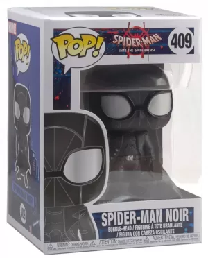 Фигурка Funko POP! Bobble: Человек-паук Нуар (Spider-Man Noir) Человек-паук: Через вселенные (Animated Spider-Man) (33978) 9,5 см